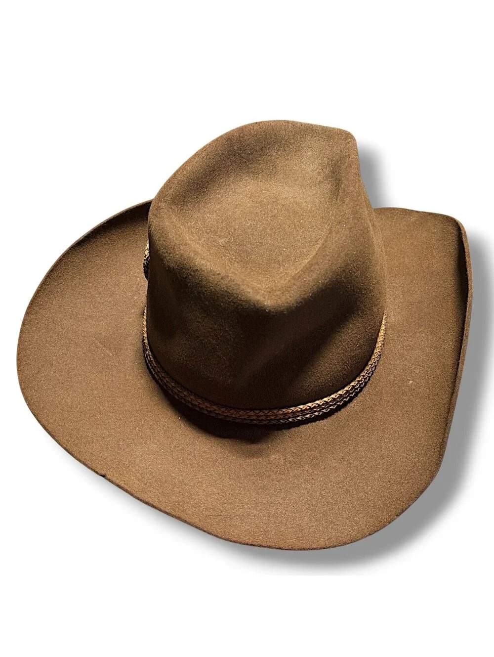 Vintage Resistol Lasso Braid Stagecoach Cowboy Hat Brown 7 3/8 Western